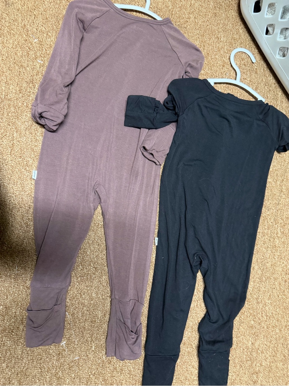 Black and Brown 3-6 month Little Sleepies worn once - Picture 4 of 4